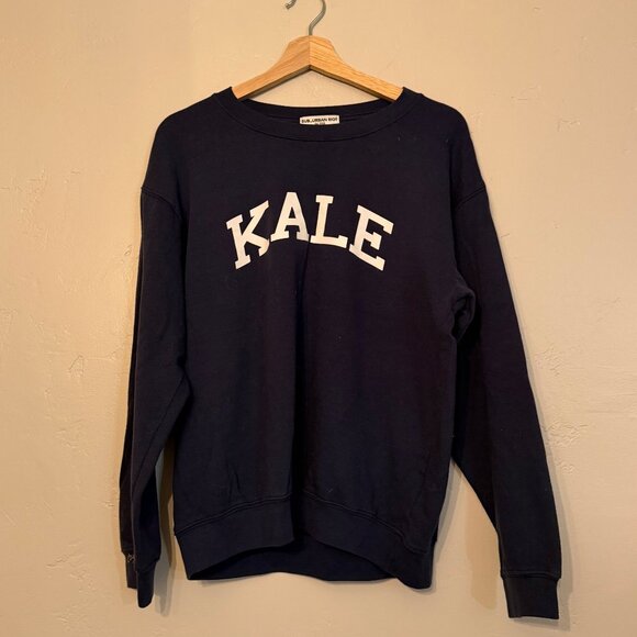 Kale Navy Creweck Sweatshirt Size Medium - Picture 1 of 2
